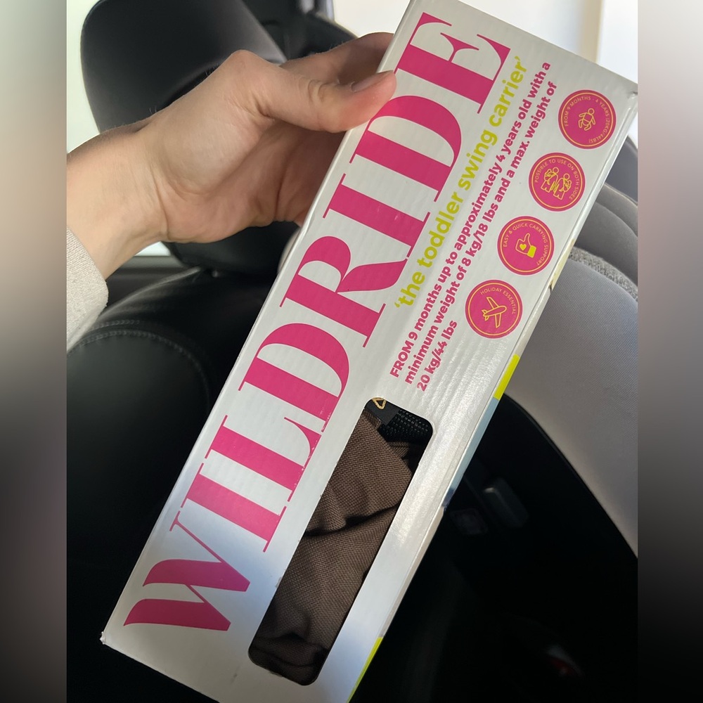 🆕 WildRide Toddler Swing Carrier in Coffee Brown